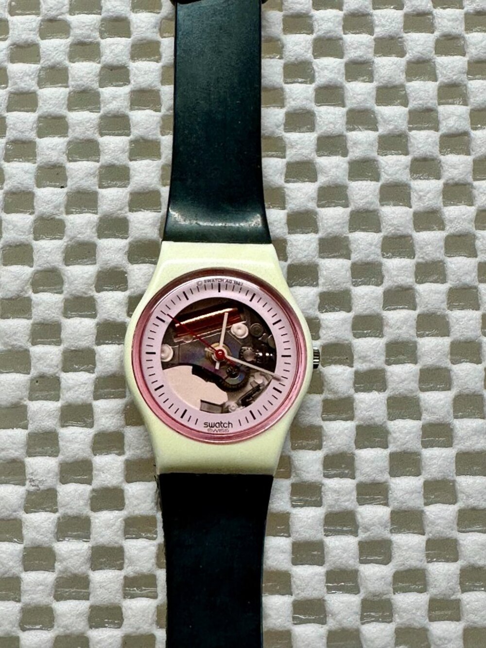 Swatch Watch White Lady LW119 Vintage 1988